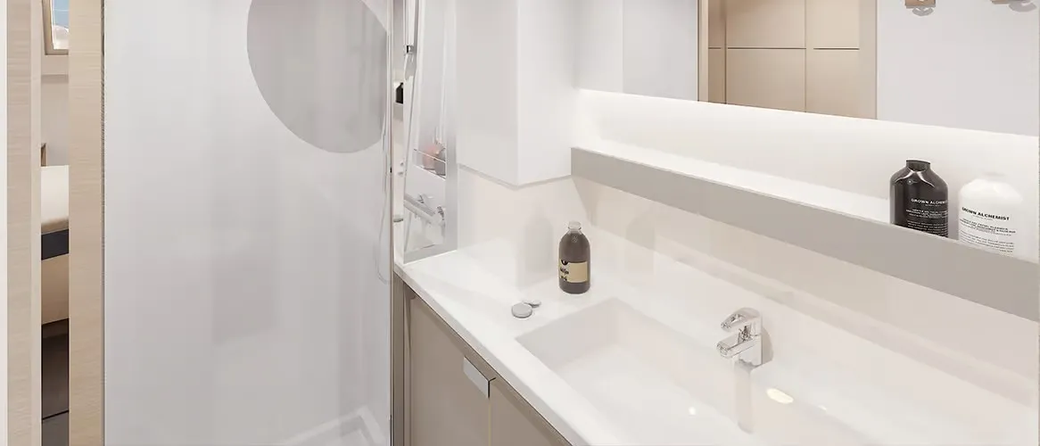 Selah Vie, a Fountaine Pajot FP 44 Quatuor catamaran at Charlotte Amalie, United States