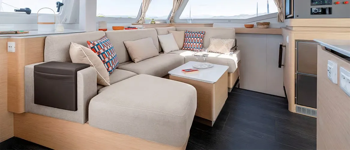 Selah Vie, a Fountaine Pajot FP 44 Quatuor catamaran at Charlotte Amalie, United States