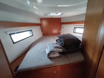Cabin on Nirvana, a Bavaria C42 sailboat at Volos, Greece
