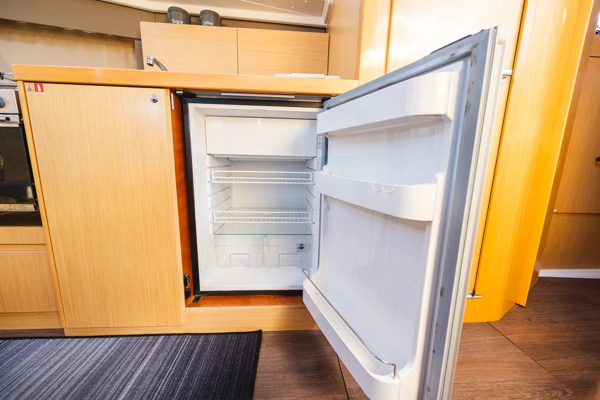 Galley of Elisa, a Beneteau Oceanis 38.1 sailboat at Municipal Unit of Lefkada, Greece