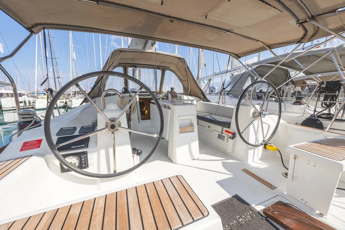 Elisa, a Beneteau Oceanis 38.1 sailboat at Municipal Unit of Lefkada, Greece
