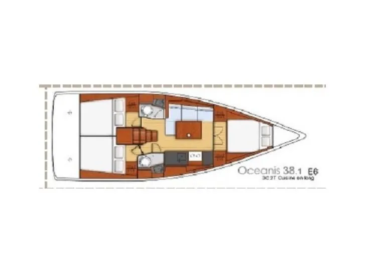 Elisa, a Beneteau Oceanis 38.1 sailboat at Municipal Unit of Lefkada, Greece