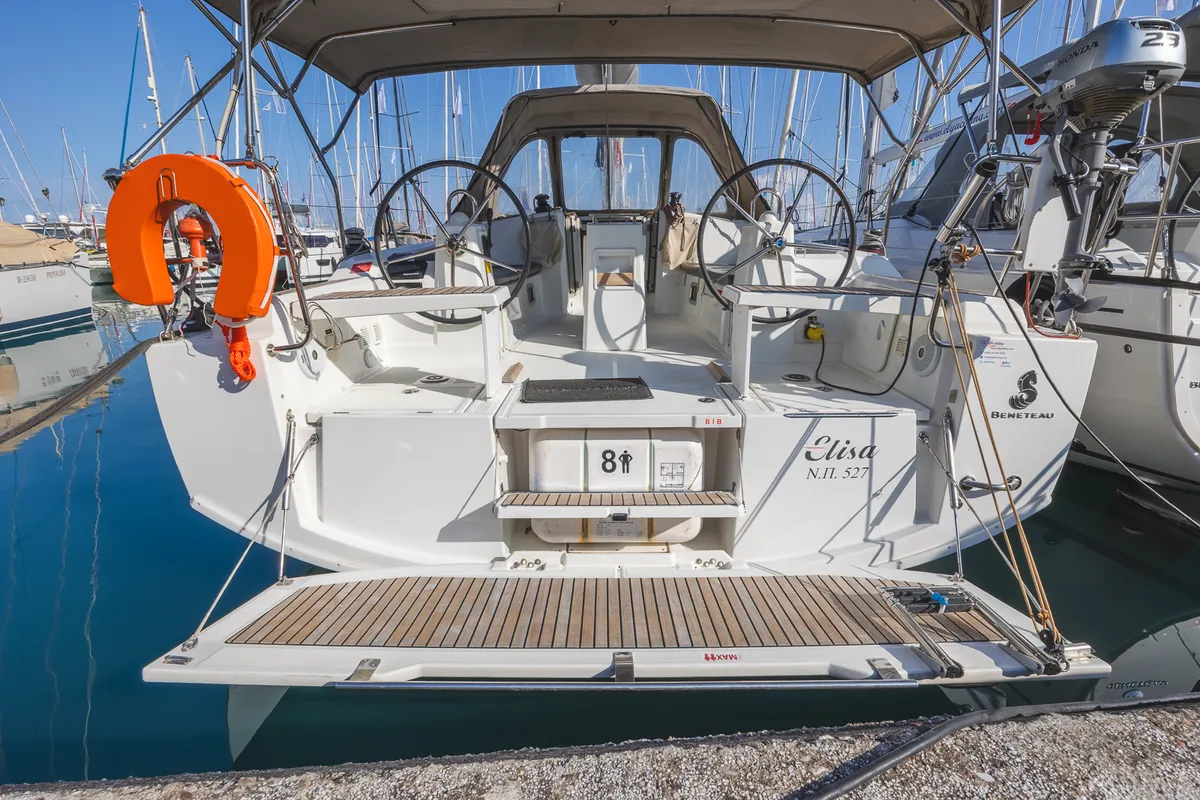 Elisa, a Beneteau Oceanis 38.1 sailboat at Municipal Unit of Lefkada, Greece
