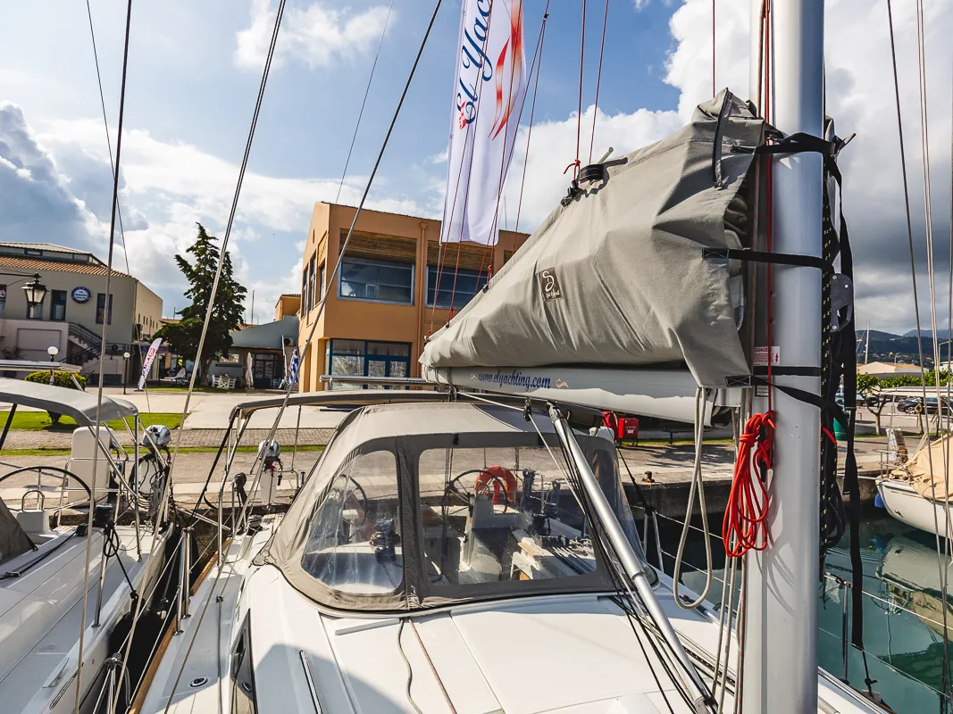 Elisa, a Beneteau Oceanis 38.1 sailboat at Municipal Unit of Lefkada, Greece
