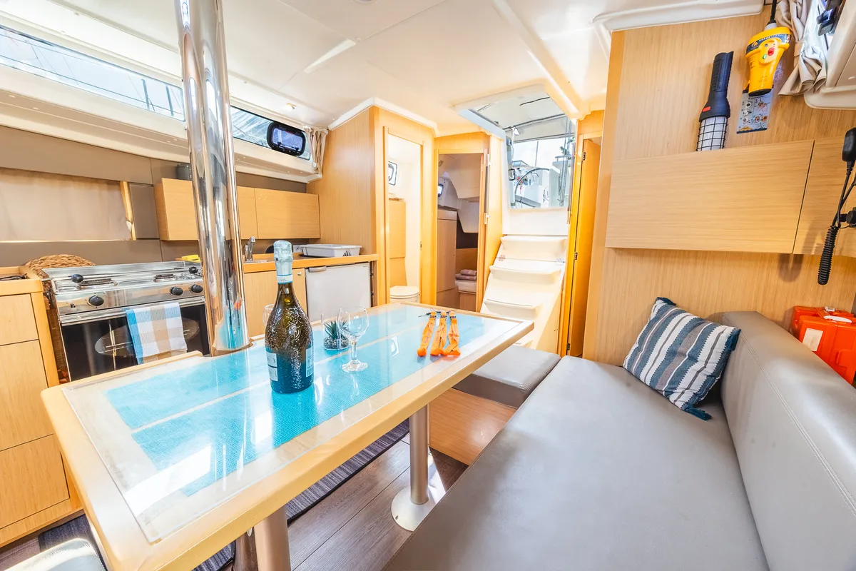 Elisa, a Beneteau Oceanis 38.1 sailboat at Municipal Unit of Lefkada, Greece