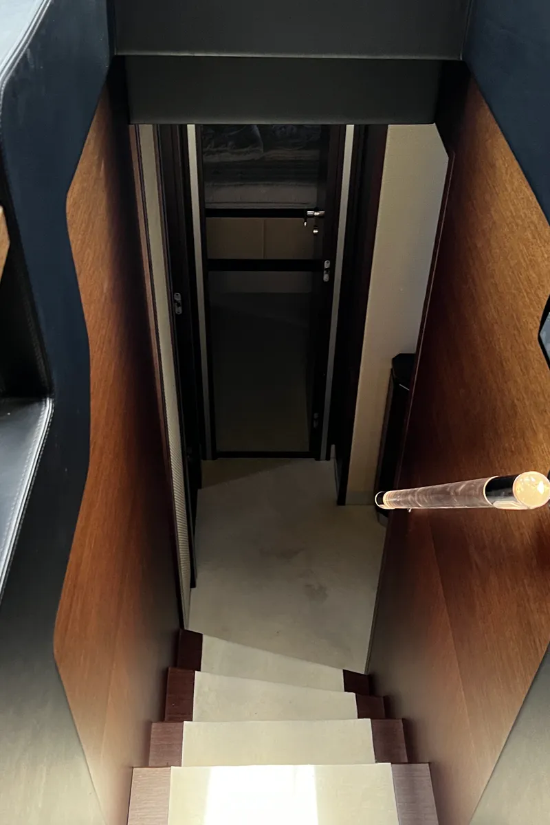 Galley of Quo Vadis, a Dominator 680 motor yacht at Grad Šibenik, Croatia