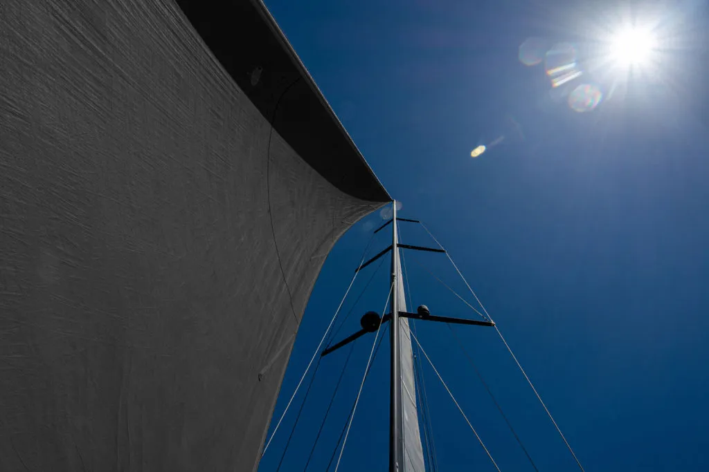 Kind Of Blue, a Hanse 575 sailboat at Olbia, Italy