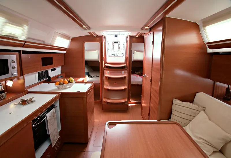 Galley of China Girl, a Dufour 375 GL sailboat at Grad Šibenik, Croatia