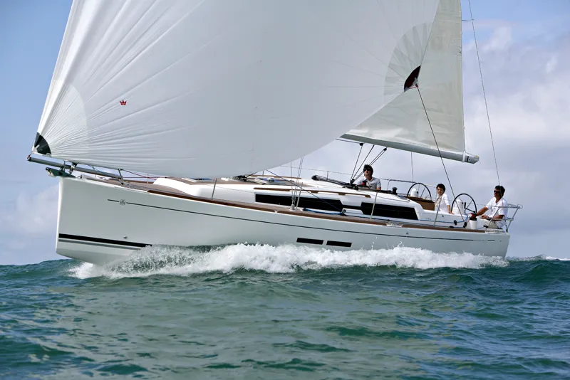 Exterior view of China Girl, a Dufour 375 GL sailboat at Grad Šibenik, Croatia