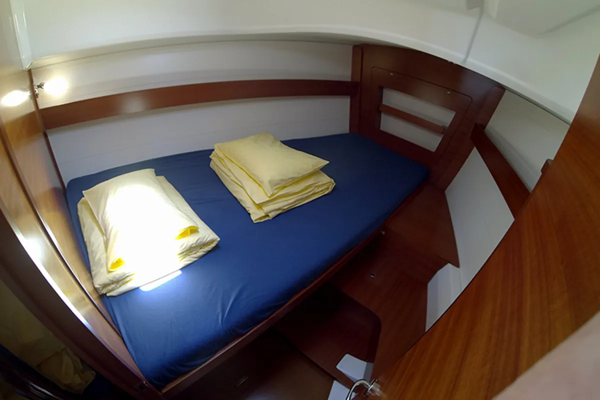 Cabin on China Girl, a Dufour 375 GL sailboat at Grad Šibenik, Croatia