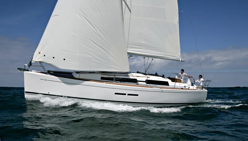 Exterior view of China Girl, a Dufour 375 GL sailboat at Grad Šibenik, Croatia