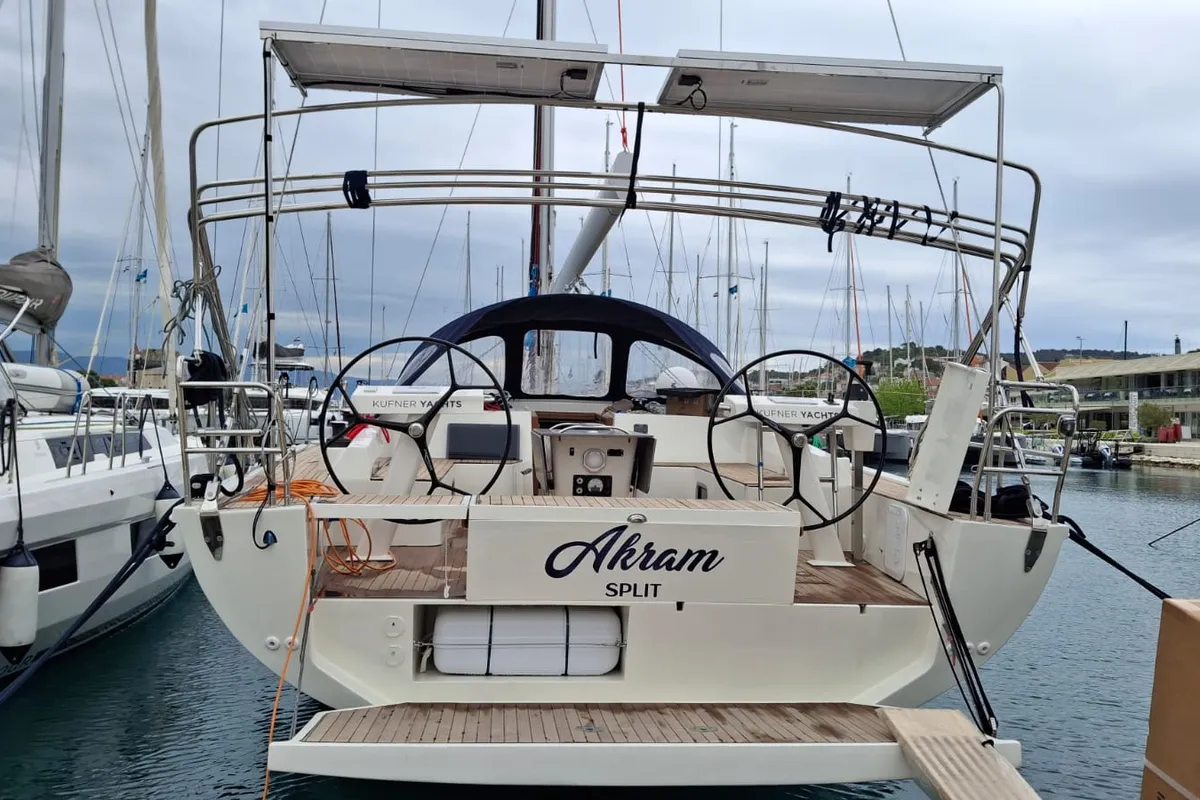 Akram, a D&D Kufner 57 sailboat at Grad Trogir, Croatia