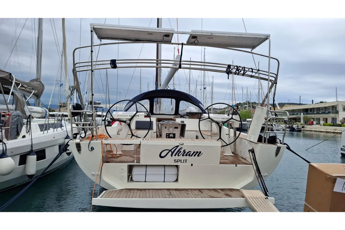 Akram, a D&D Kufner 57 sailboat at Grad Trogir, Croatia