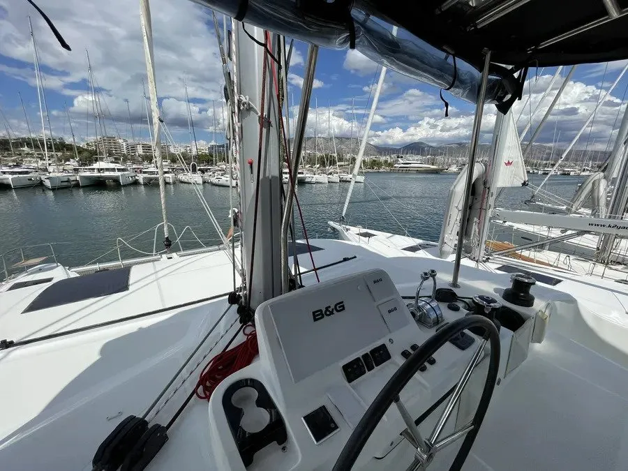Ioli, a Lagoon 50 catamaran at Athens, Greece