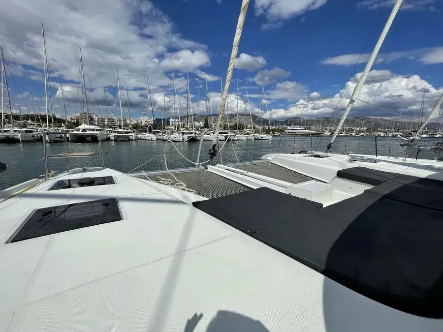 Ioli, a Lagoon 50 catamaran at Athens, Greece