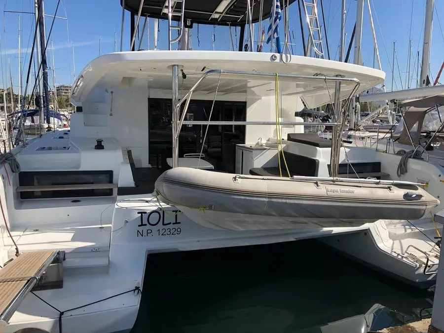Ioli, a Lagoon 50 catamaran at Athens, Greece