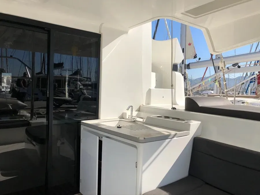 Ioli, a Lagoon 50 catamaran at Athens, Greece