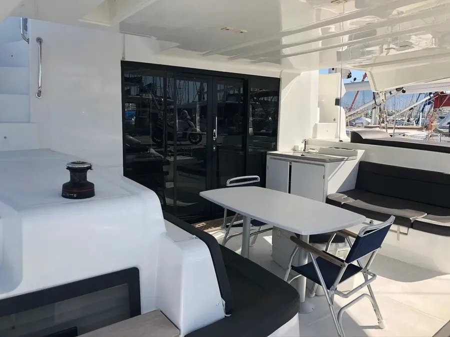Ioli, a Lagoon 50 catamaran at Athens, Greece