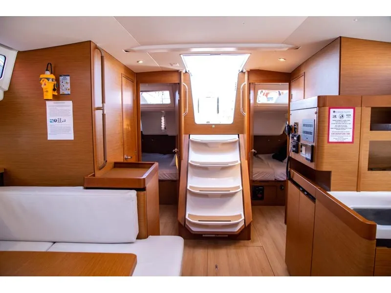 Contigo, a Jeanneau Sun Odyssey 490 sailboat at Lavreotiki Municipal Unit, Greece