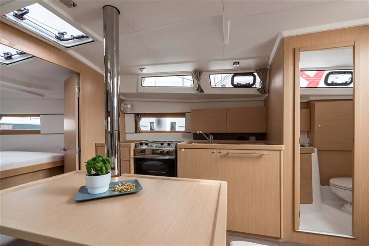 Galley of Cvita, a Beneteau Oceanis 38.1 sailboat at Split, Croatia