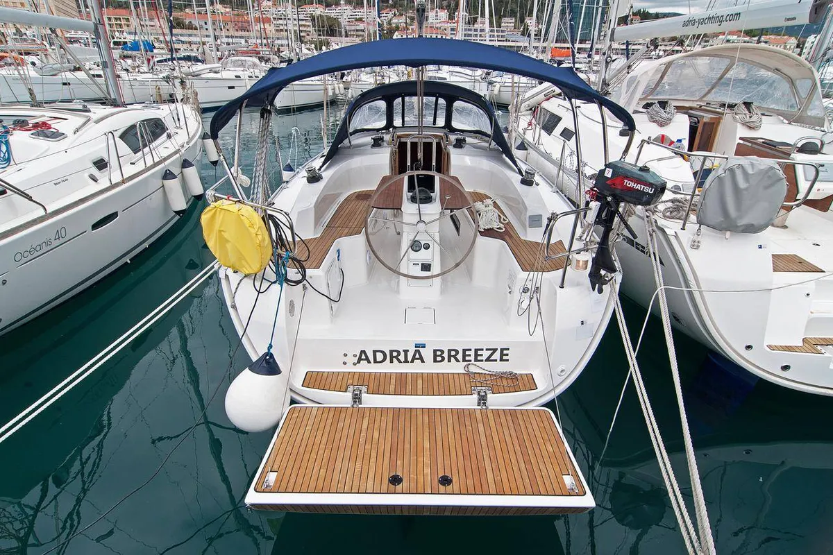 Adria Breeze, a Bavaria Cruiser 33 sailboat at Split, Croatia