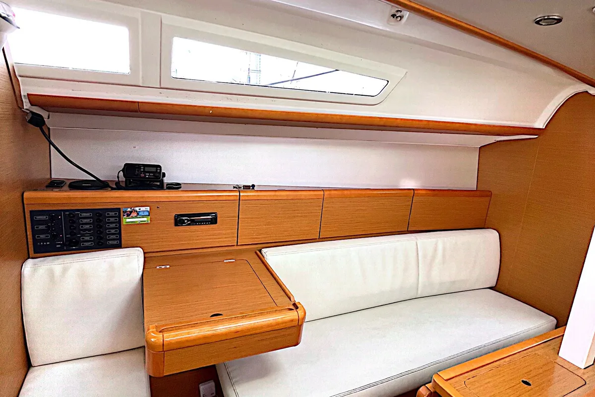 Salon of Nena, a Jeanneau Sun Odyssey 33i sailboat at Općina Sukošan, Croatia
