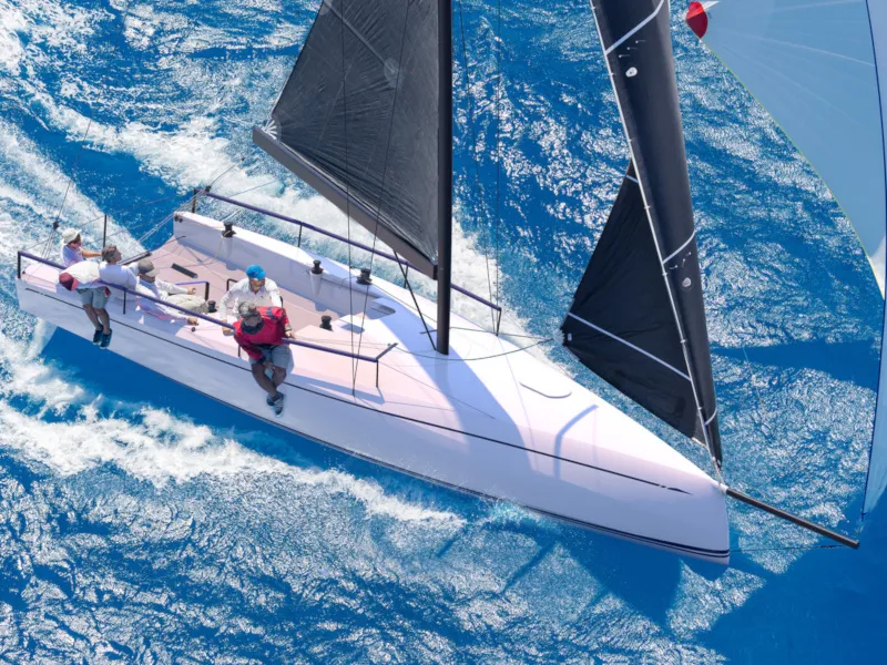 Exterior view of 009, a Nautor ClubSwan 36 sailboat at Split, Croatia