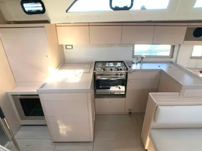 Galley of Cloudy Bay, a Beneteau Oceanis 51.1 sailboat at Općina Rogoznica, Croatia