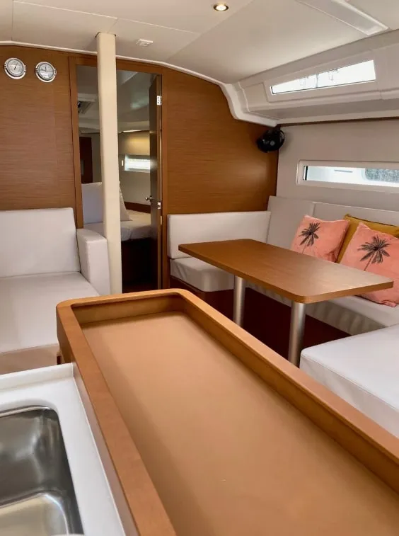 Baghera, a Jeanneau Sun Odyssey 410 sailboat at Municipal Unit of Lefkada, Greece