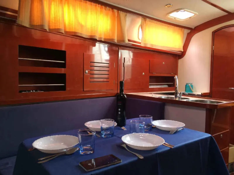 Salon of Nine Muses, a Hanse 342 sailboat at Sithonia Municipal Unit, Greece