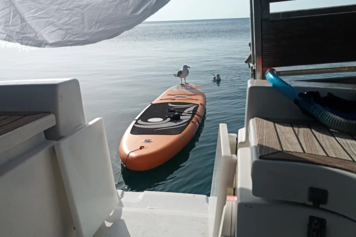 Deck of Nine Muses, a Hanse 342 sailboat at Sithonia Municipal Unit, Greece