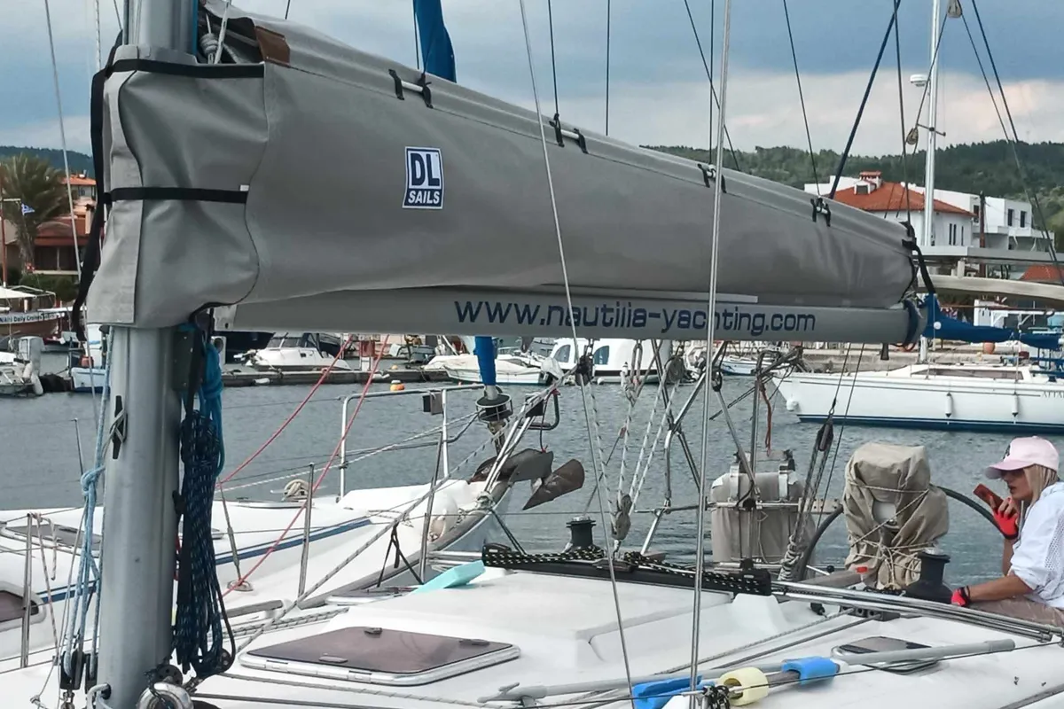 Nine Muses, a Hanse 342 sailboat at Sithonia Municipal Unit, Greece