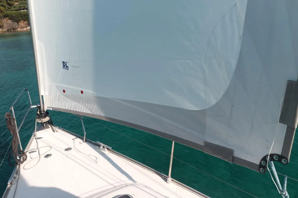 Nine Muses, a Hanse 342 sailboat at Sithonia Municipal Unit, Greece