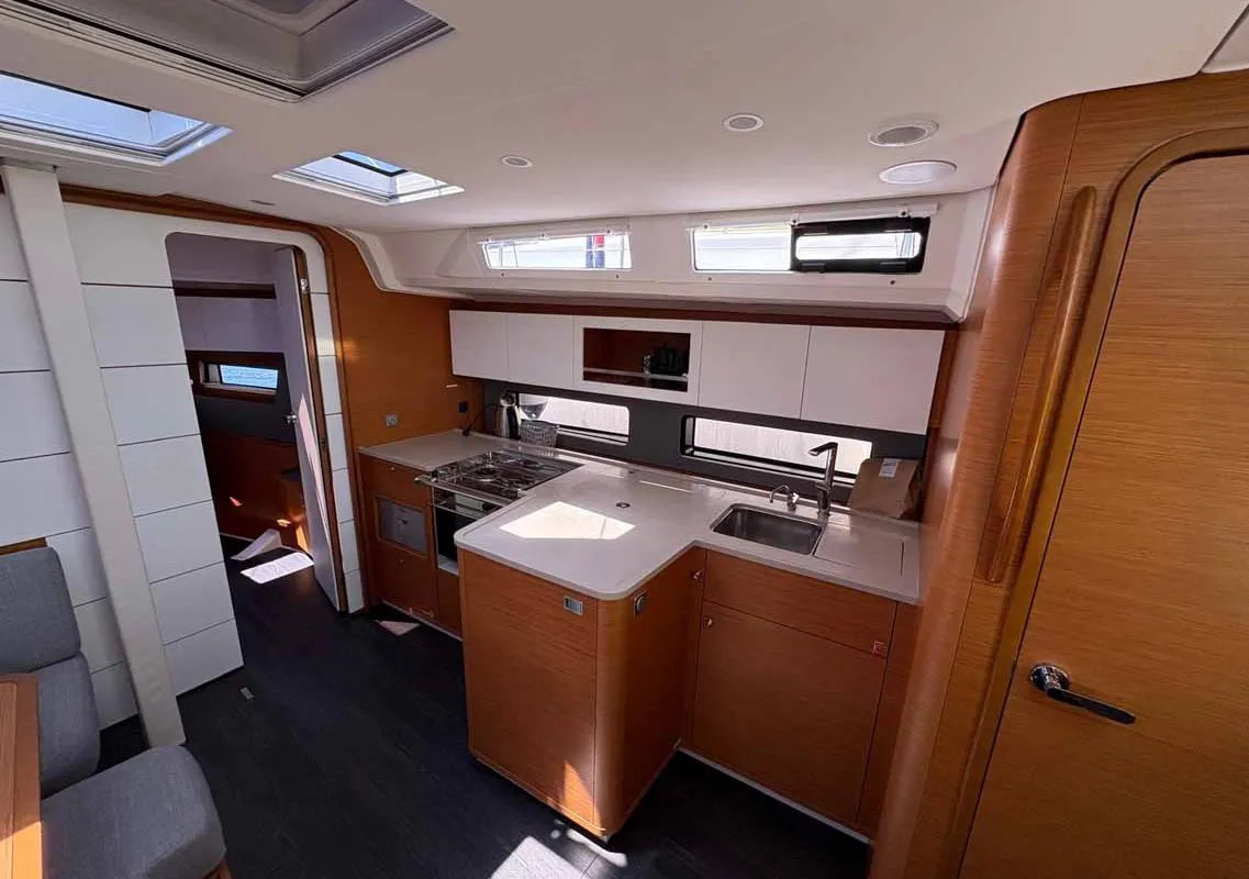 Galley of Jagoda, a Dufour 41 sailboat at Jezera, Croatia