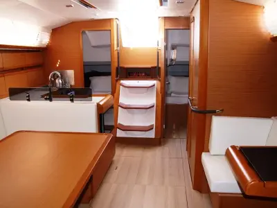 Salon of Code, a Jeanneau Sun Odyssey 439 sailboat at Marmaris, Turkey