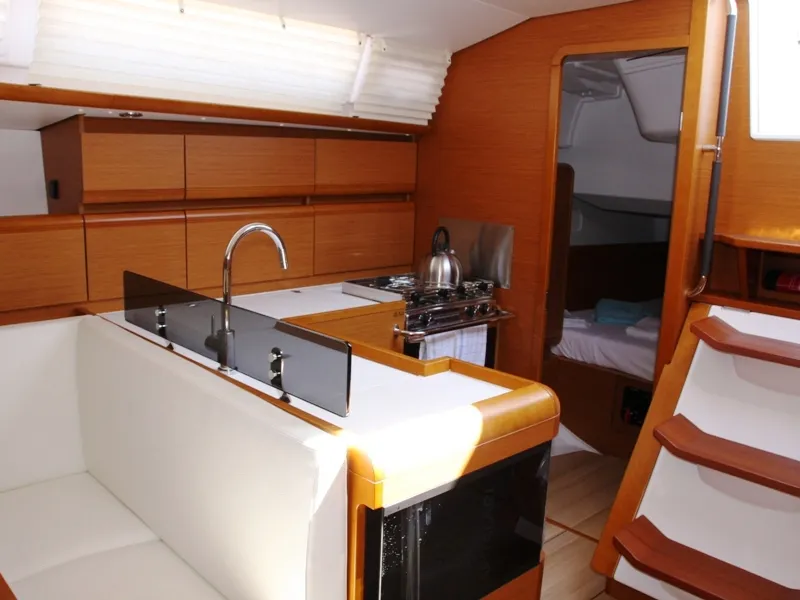 Salon of Code, a Jeanneau Sun Odyssey 439 sailboat at Marmaris, Turkey