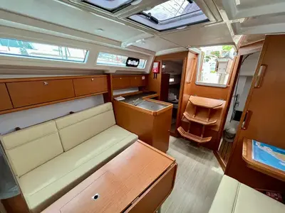 Siesta IV, a Bavaria Cruiser 34 sailboat at Punat, Croatia
