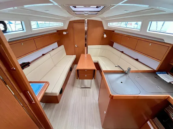 Siesta IV, a Bavaria Cruiser 34 sailboat at Punat, Croatia