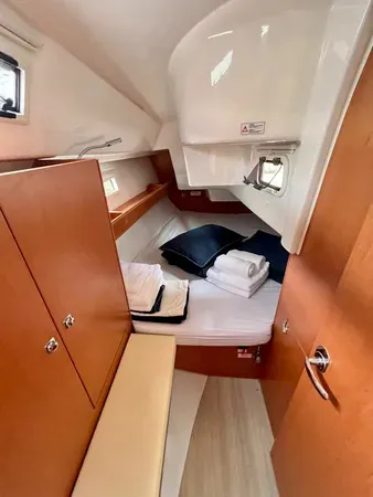 Siesta IV, a Bavaria Cruiser 34 sailboat at Punat, Croatia