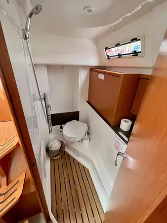Siesta IV, a Bavaria Cruiser 34 sailboat at Punat, Croatia