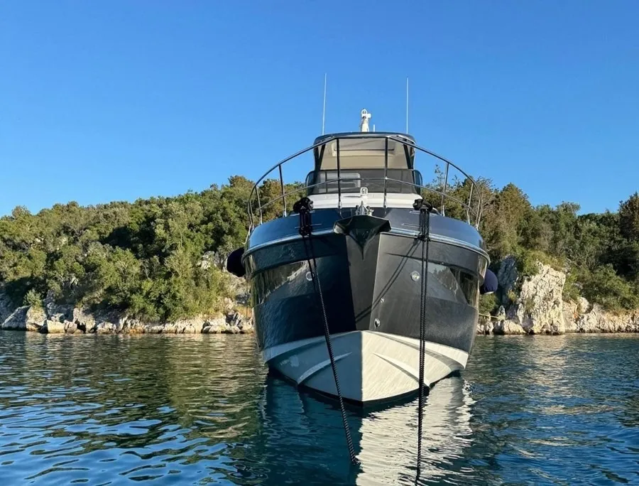 Exterior view of Pangea, a Azimut 68 motor yacht at Podstrana - Miljevac, Croatia