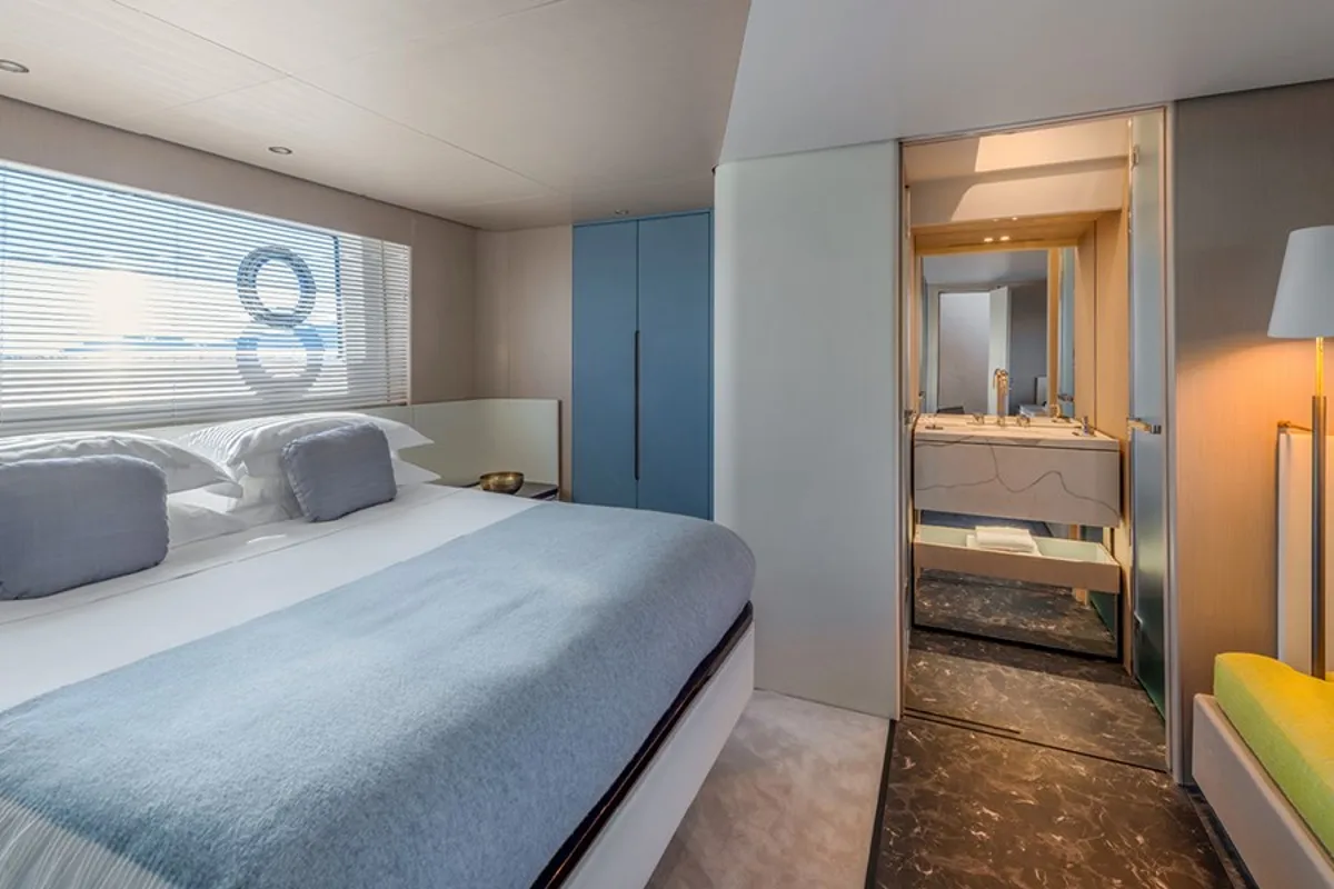 Cabin on Pangea, a Azimut 68 motor yacht at Podstrana - Miljevac, Croatia