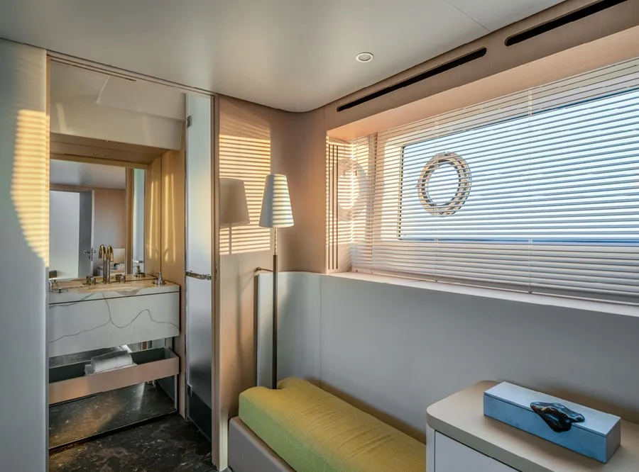 Cabin on Pangea, a Azimut 68 motor yacht at Podstrana - Miljevac, Croatia
