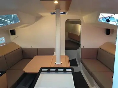 Salon of Little Wing, a Pogo 36 sailboat at Alameda, United States