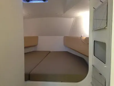 Cabin on Little Wing, a Pogo 36 sailboat at Alameda, United States