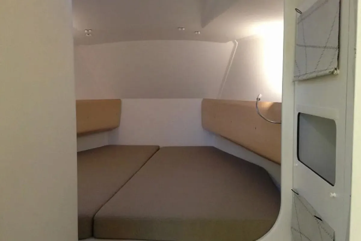 Cabin on Little Wing, a Pogo 36 sailboat at Alameda, United States