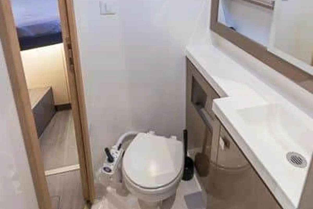 Head on Aurora 381, a Fountaine Pajot Saona 47 catamaran at es Jonquet, Spain