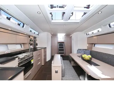 Galley of Simply Relax, a Hanse 460 sailboat at Lefkada, Greece