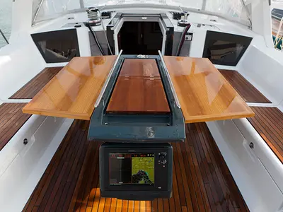 Lutin, a Beneteau Oceanis 45 sailboat at Ajaccio, France