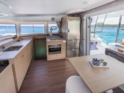 Galley of Coral, a Lagoon 38 catamaran at Split, Croatia
